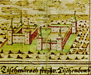 Schlossanlage Tschenbroich um das Jahr 1720