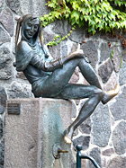 Eulenspiegel-Skulptur in Mlln