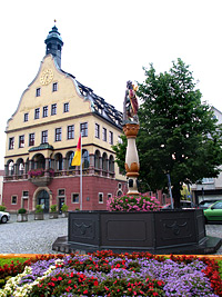 Schwrhaus & Christofsbrunnen in Ulm
