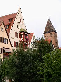 Blick auf den Metzgerturm (rechts im Bild)