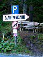Parkplatz Garnitzenklamm
